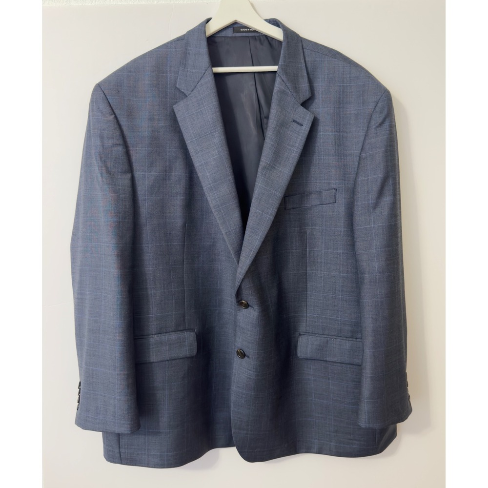 Lauren Ralph Lauren Men's Plaid Wool Blazer Sport‎ Coat Size 54R Professional